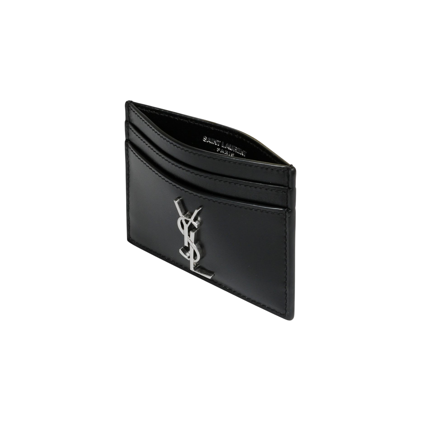 Saint Laurent Cassandre Logo Plaque Cardholder