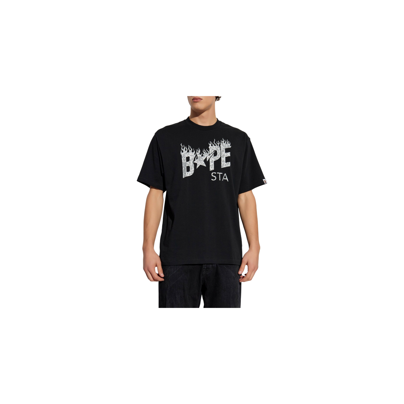 A BATHING APE® Bapesta Flame Logo T-Shirt