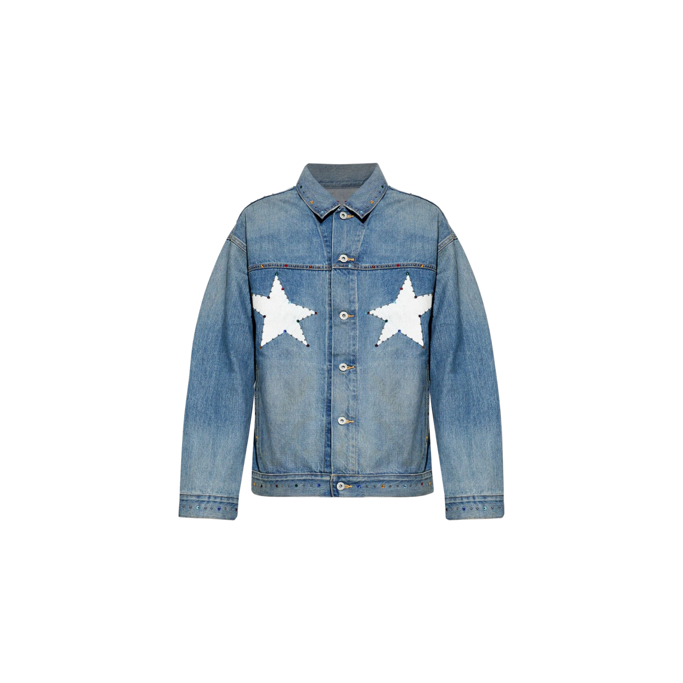 A BATHING APE® Embellished Star Denim Jacket