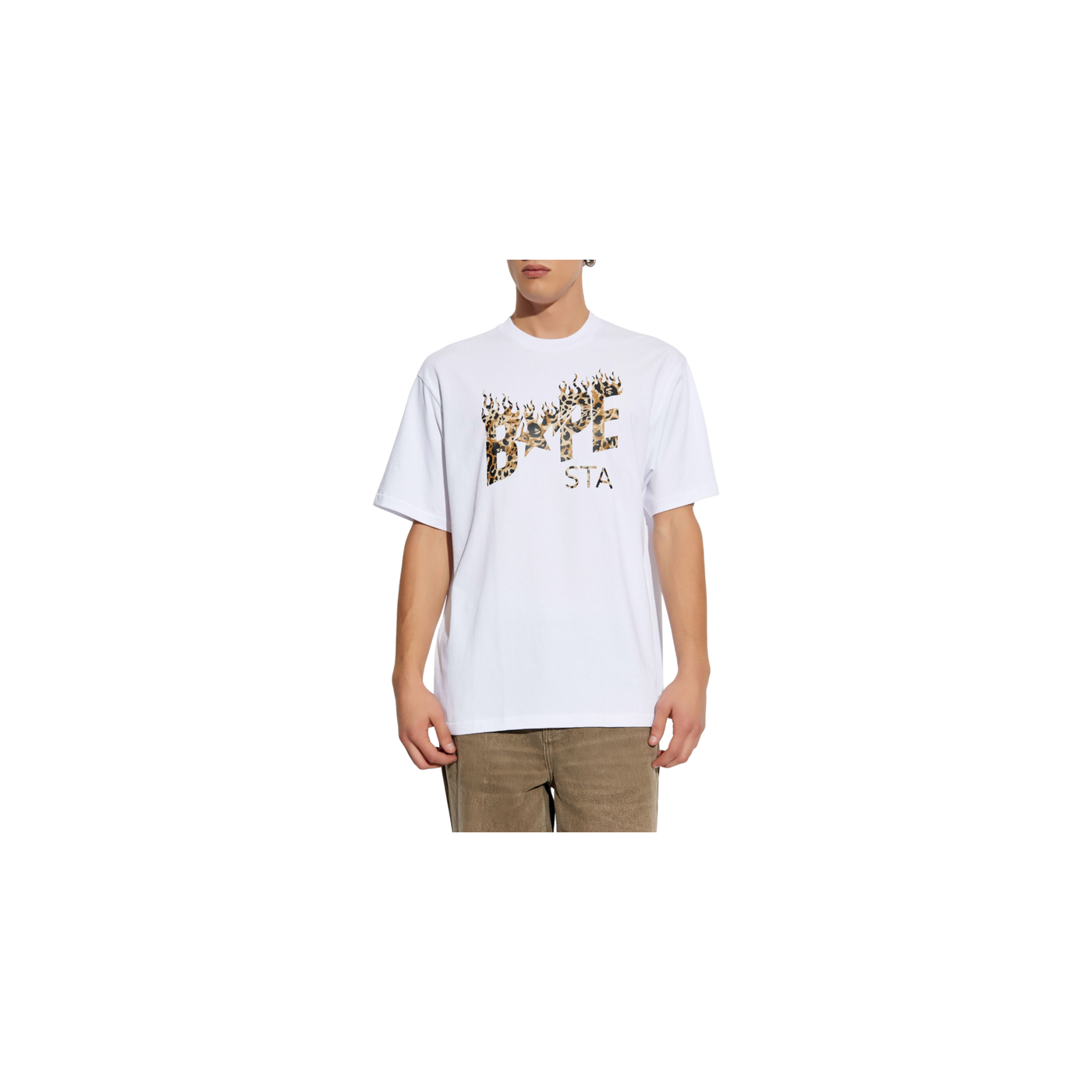 A BATHING APE® Flame Logo Print T-Shirt