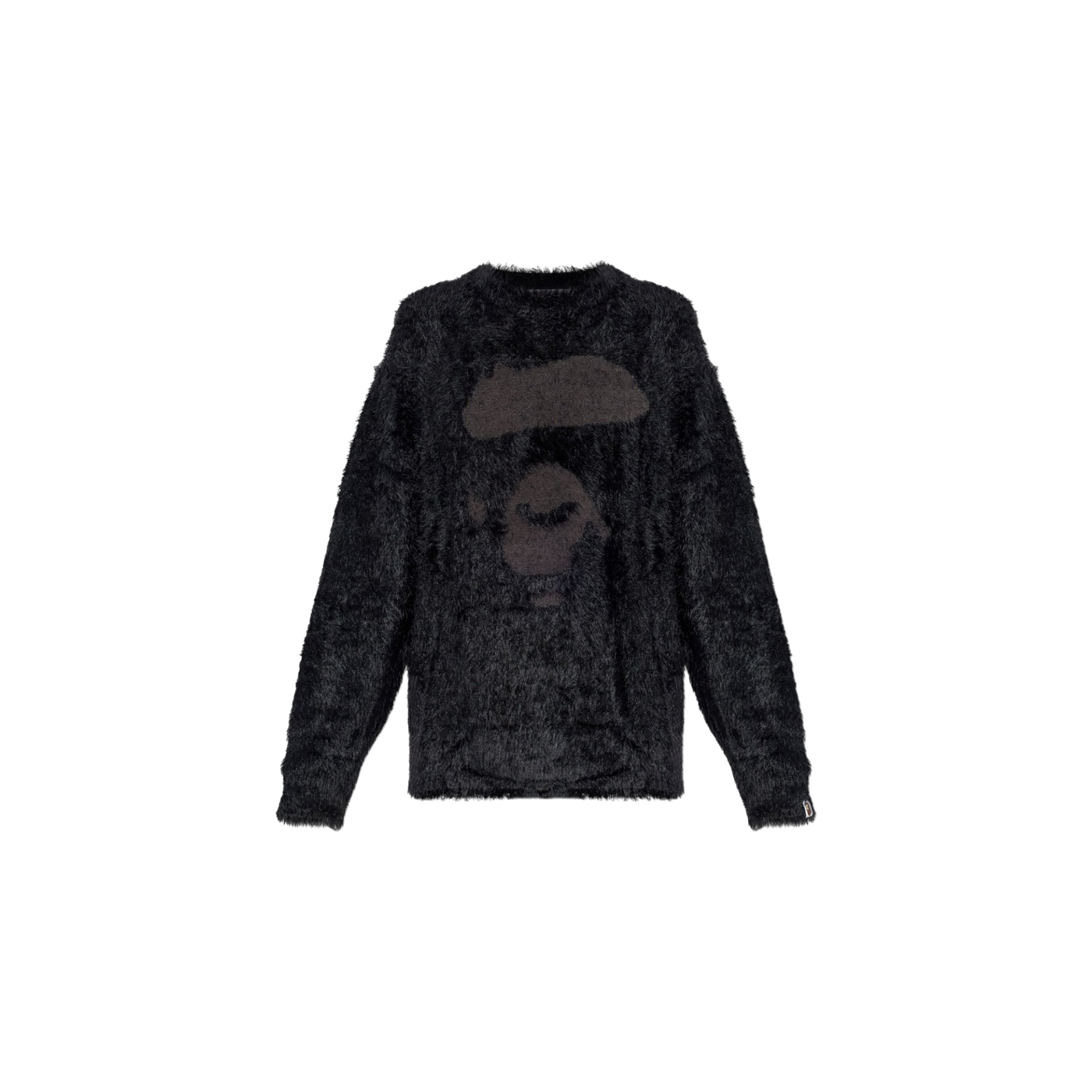 A BATHING APE® Fuzzy Logo Knitted Sweater