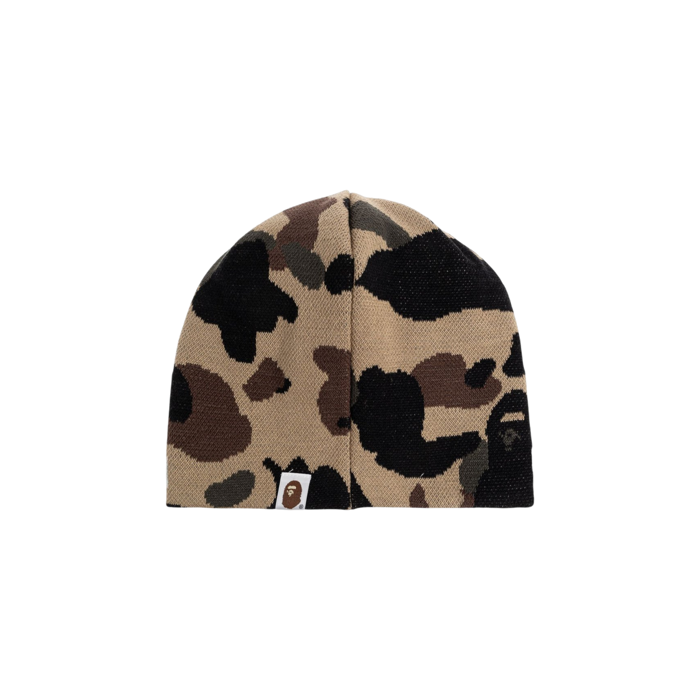 A BATHING APE® Logo Camo Beanie Hat