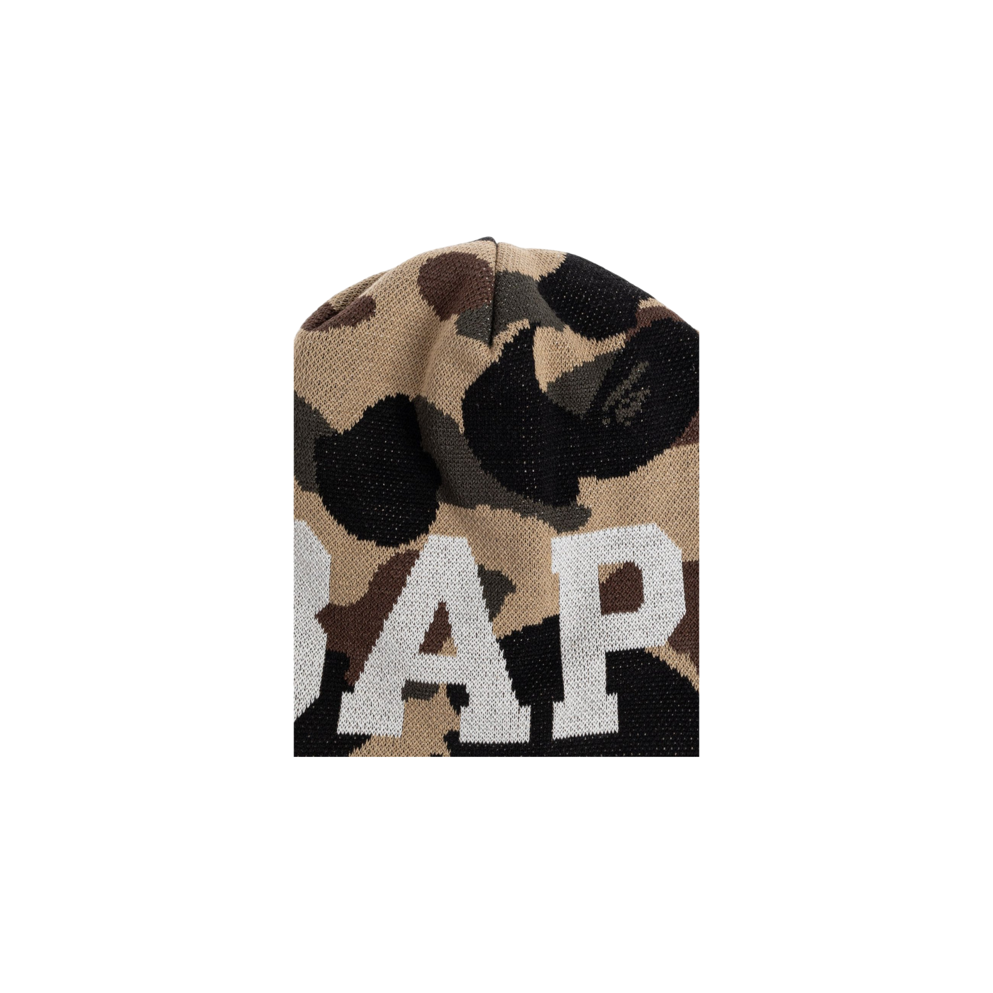 A BATHING APE® Logo Camo Beanie Hat