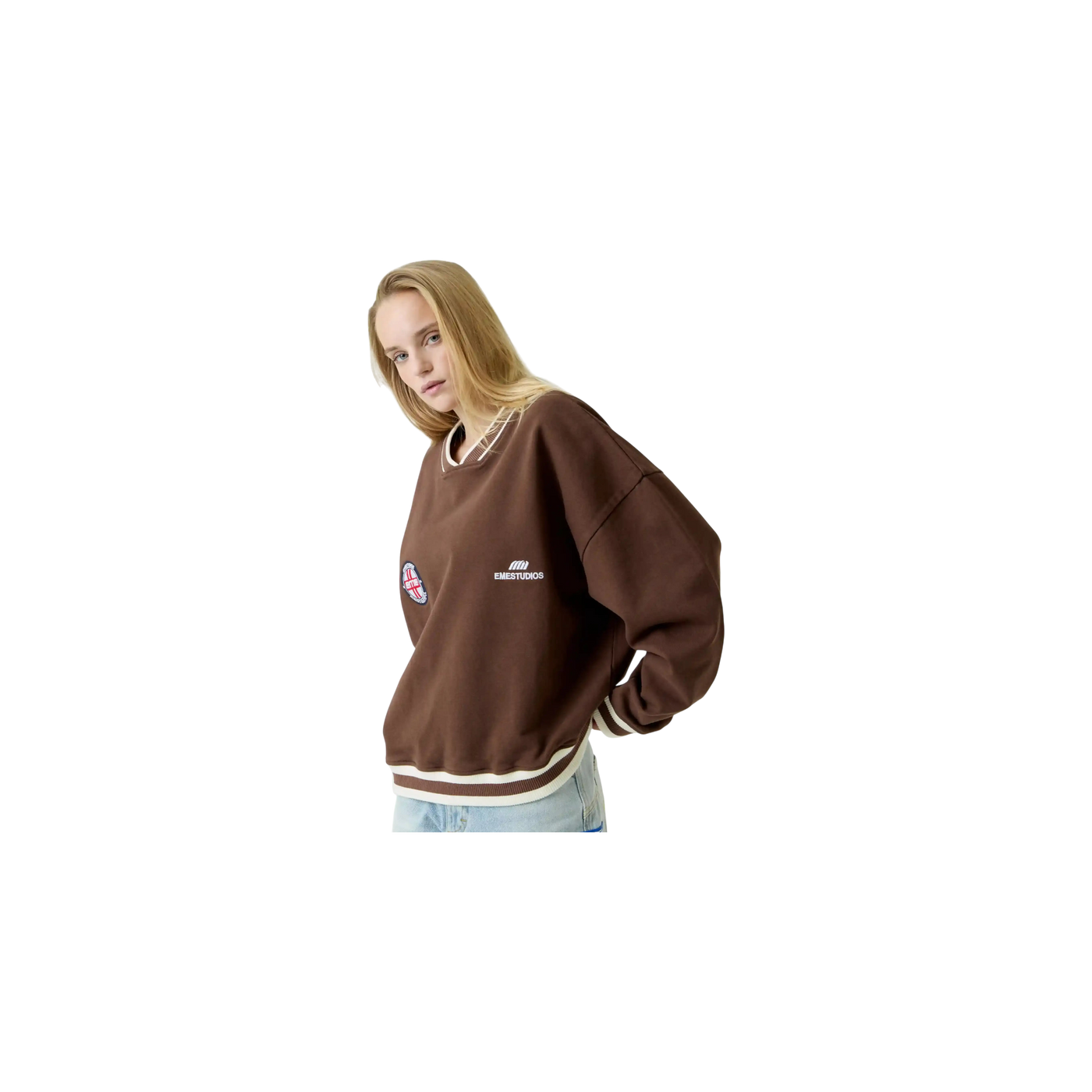 Eme Studios Academy Choco Oversized Crewneck
