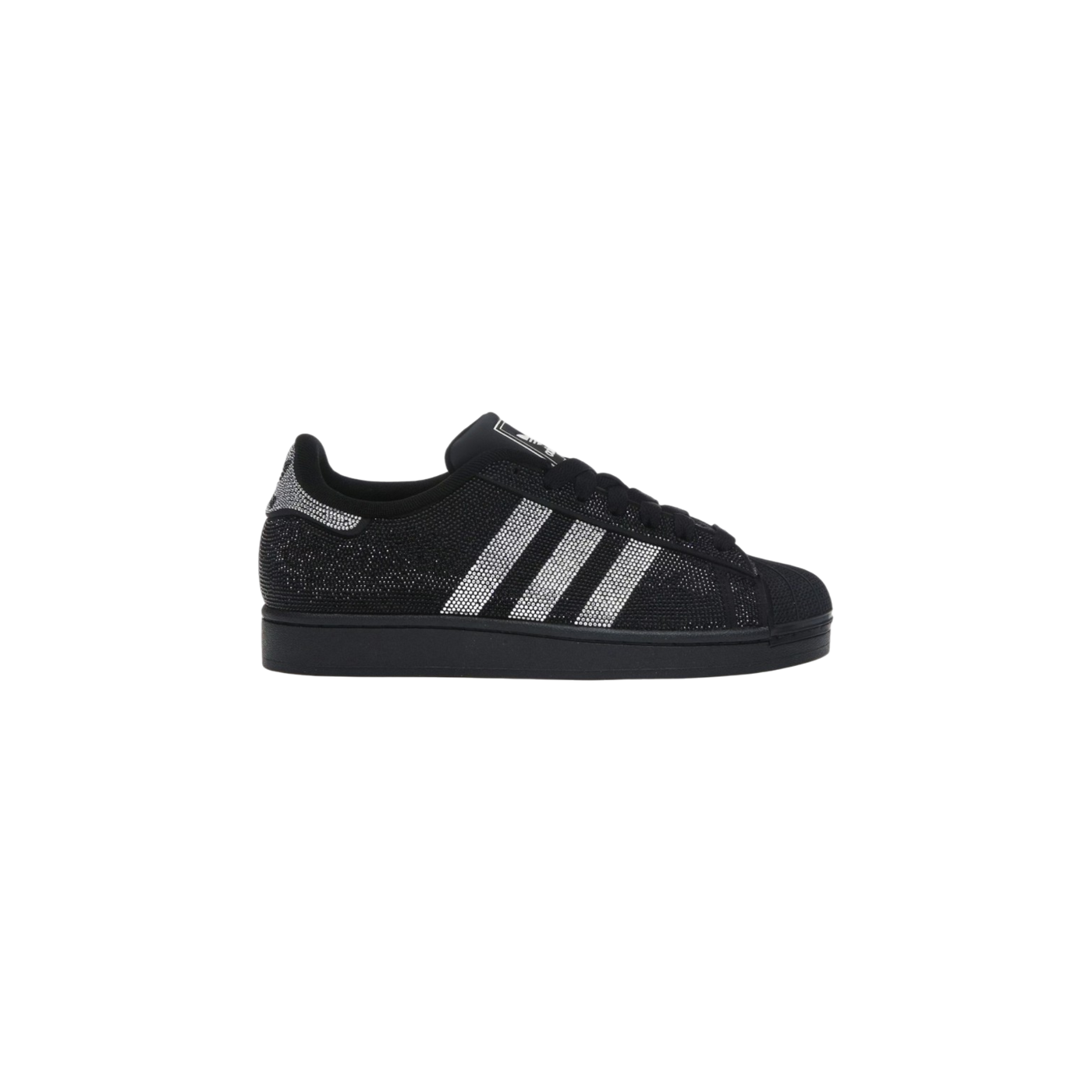 Adidas Superstar Ii Rhinestone Black Silver (Women's)