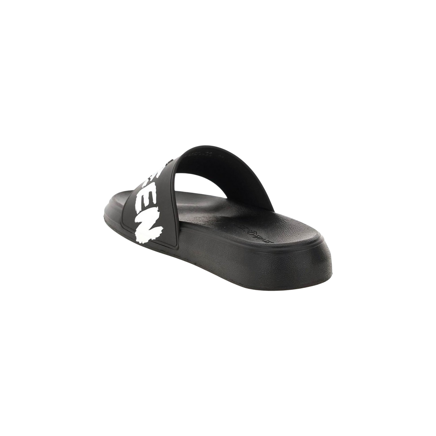Alexander McQueen Grafitti Logo Printed Slip-On Slides