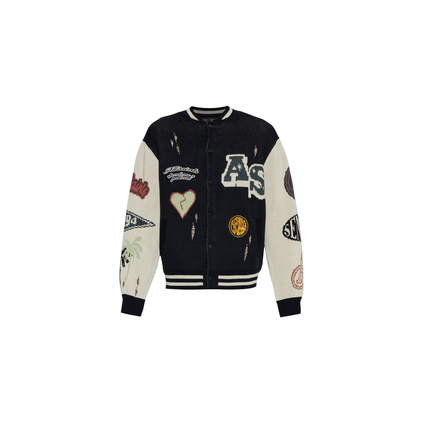 Allsaints Chase Patchwork Sweatshirt