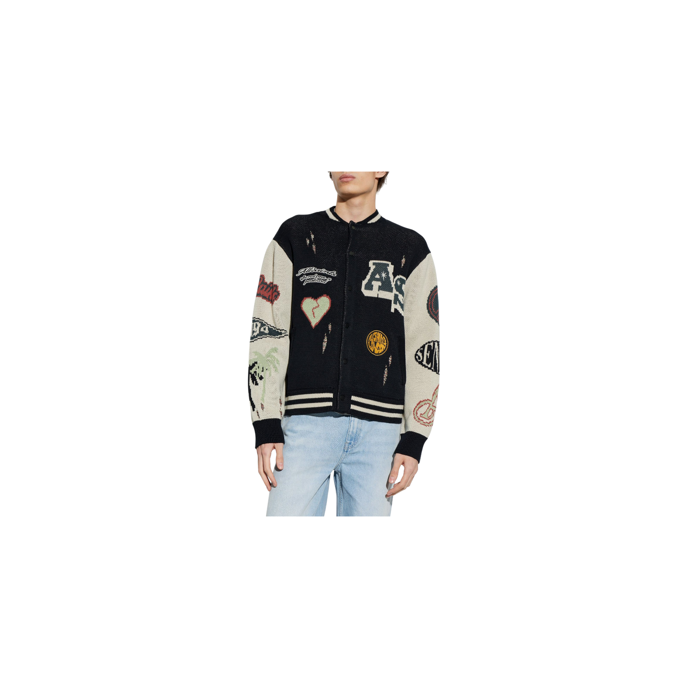 Allsaints Chase Patchwork Sweatshirt
