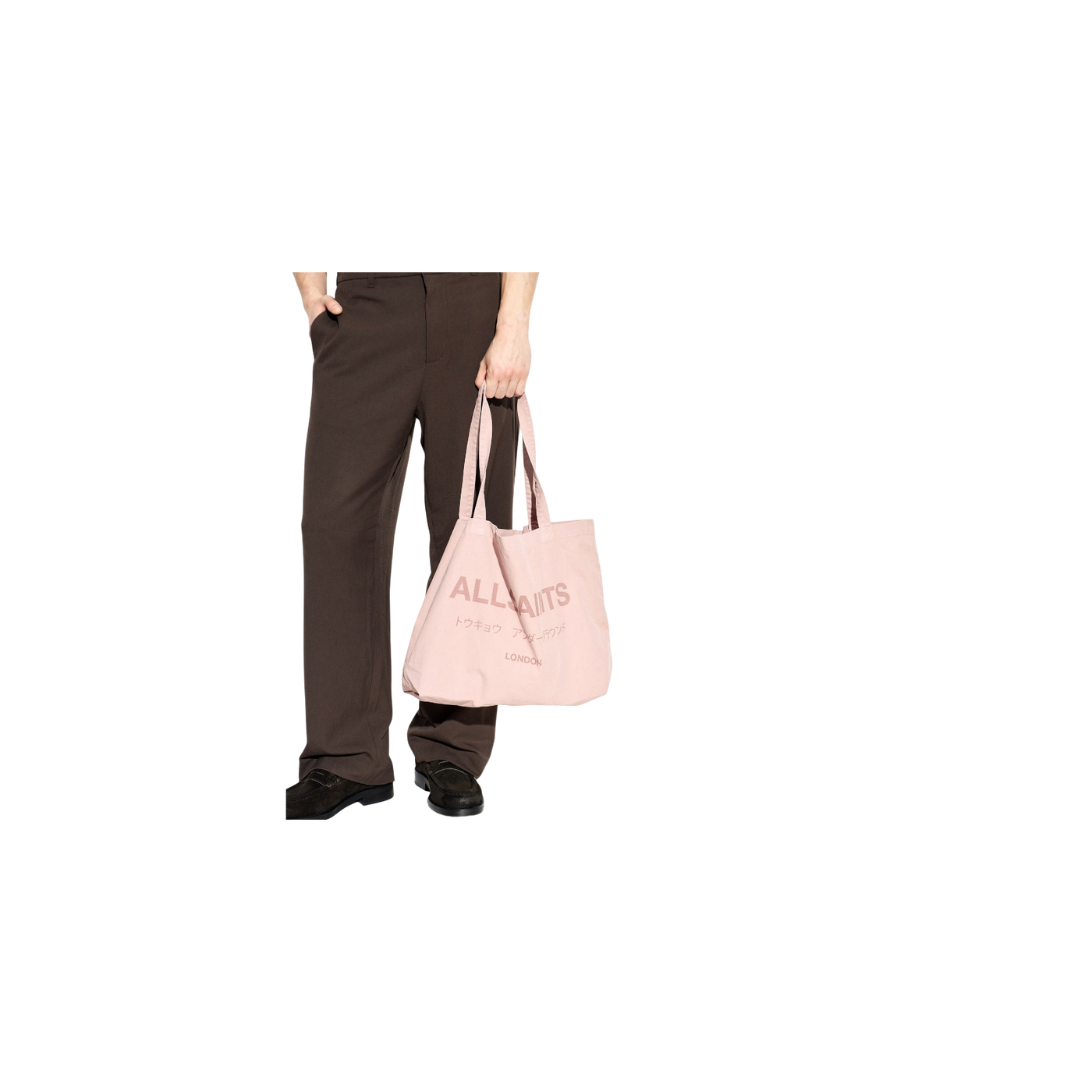Allsaints Underground Logo Tote Bag