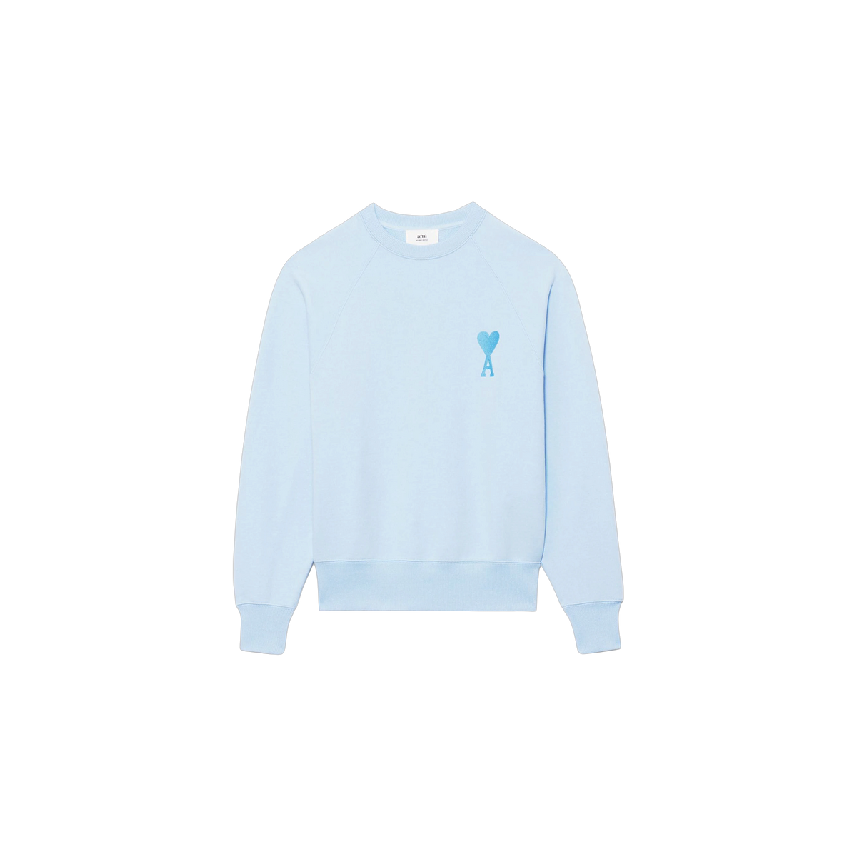 Buzo Ami Paris Ami de Coeur Tonal Boxy Fit Sky Blue