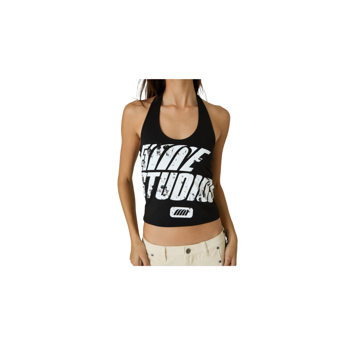 Eme Studios Annona Black Halter Top