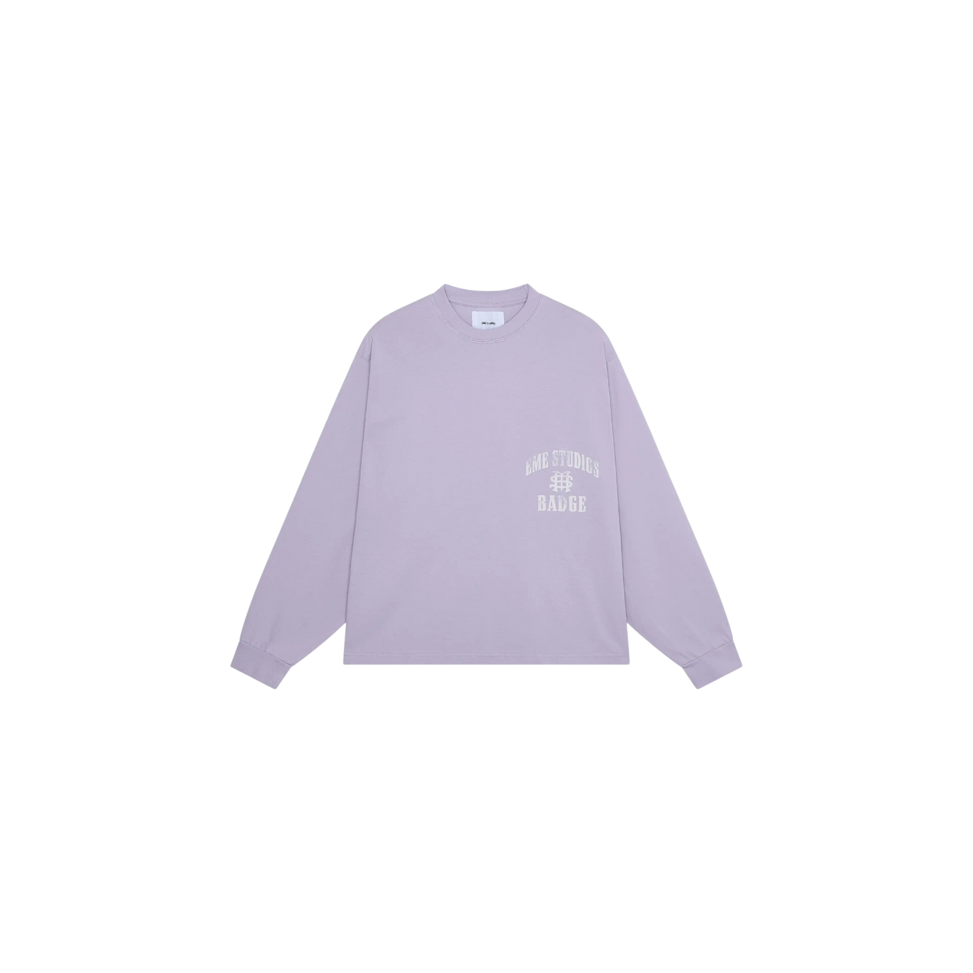 Eme Studios Badge Gray Lilac Long Sleeve