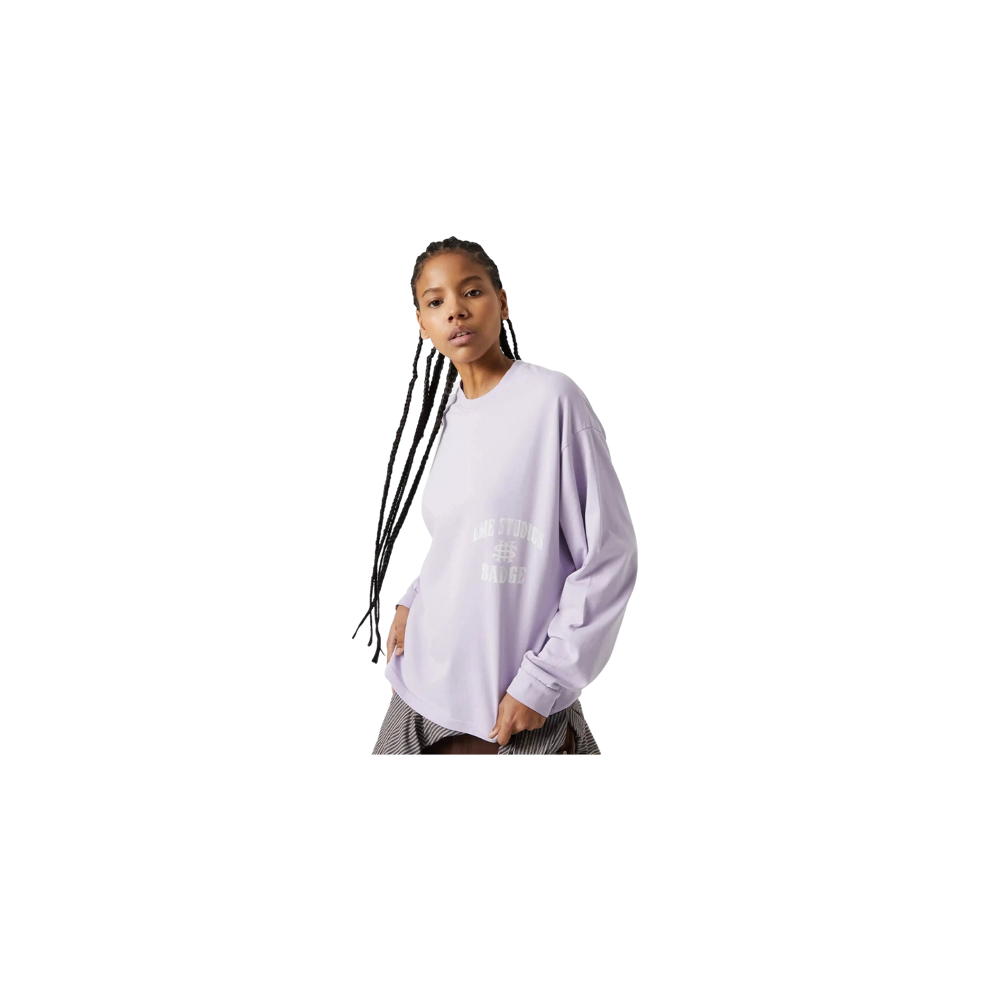 Eme Studios Badge Gray Lilac Long Sleeve