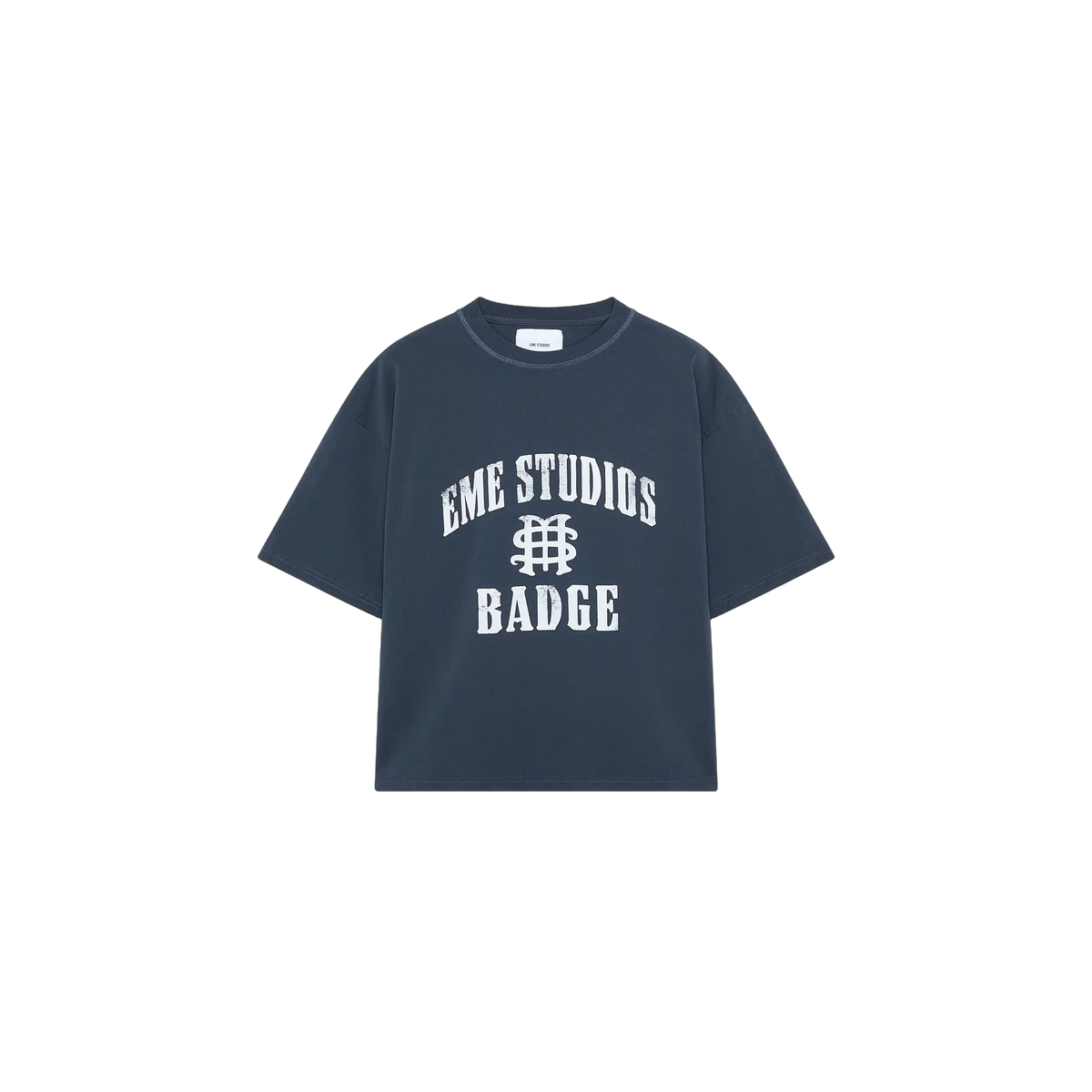 Eme Studios Badge Navy Oversized T-Shirt
