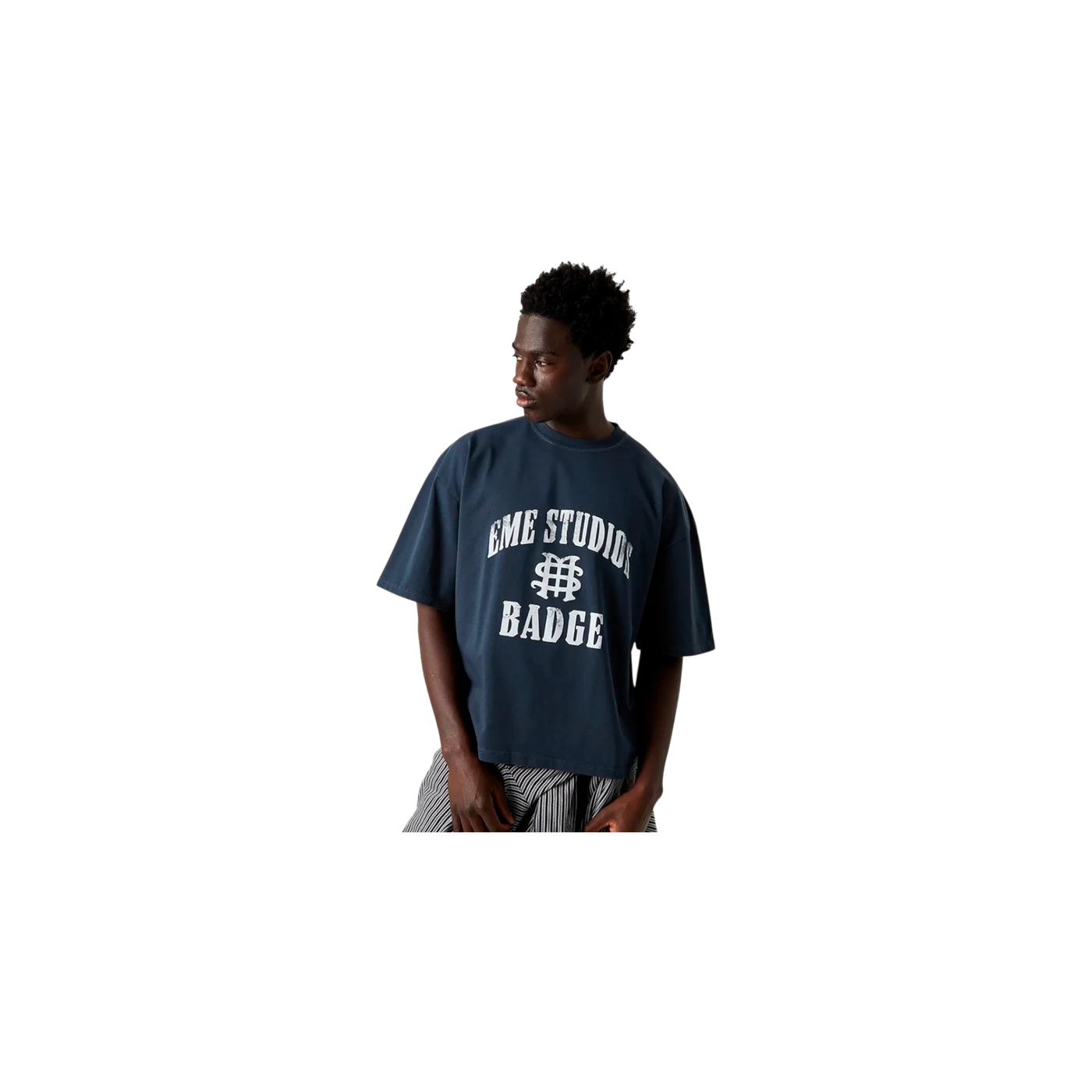 Eme Studios Badge Navy Oversized T-Shirt