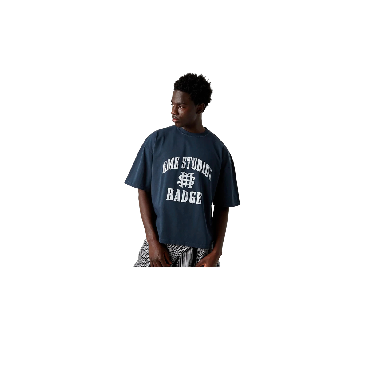 Eme Studios Badge Navy Oversized T-Shirt