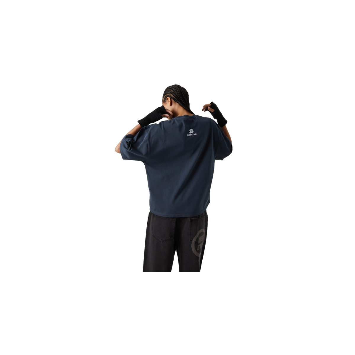 Eme Studios Badge Navy Oversized T-Shirt