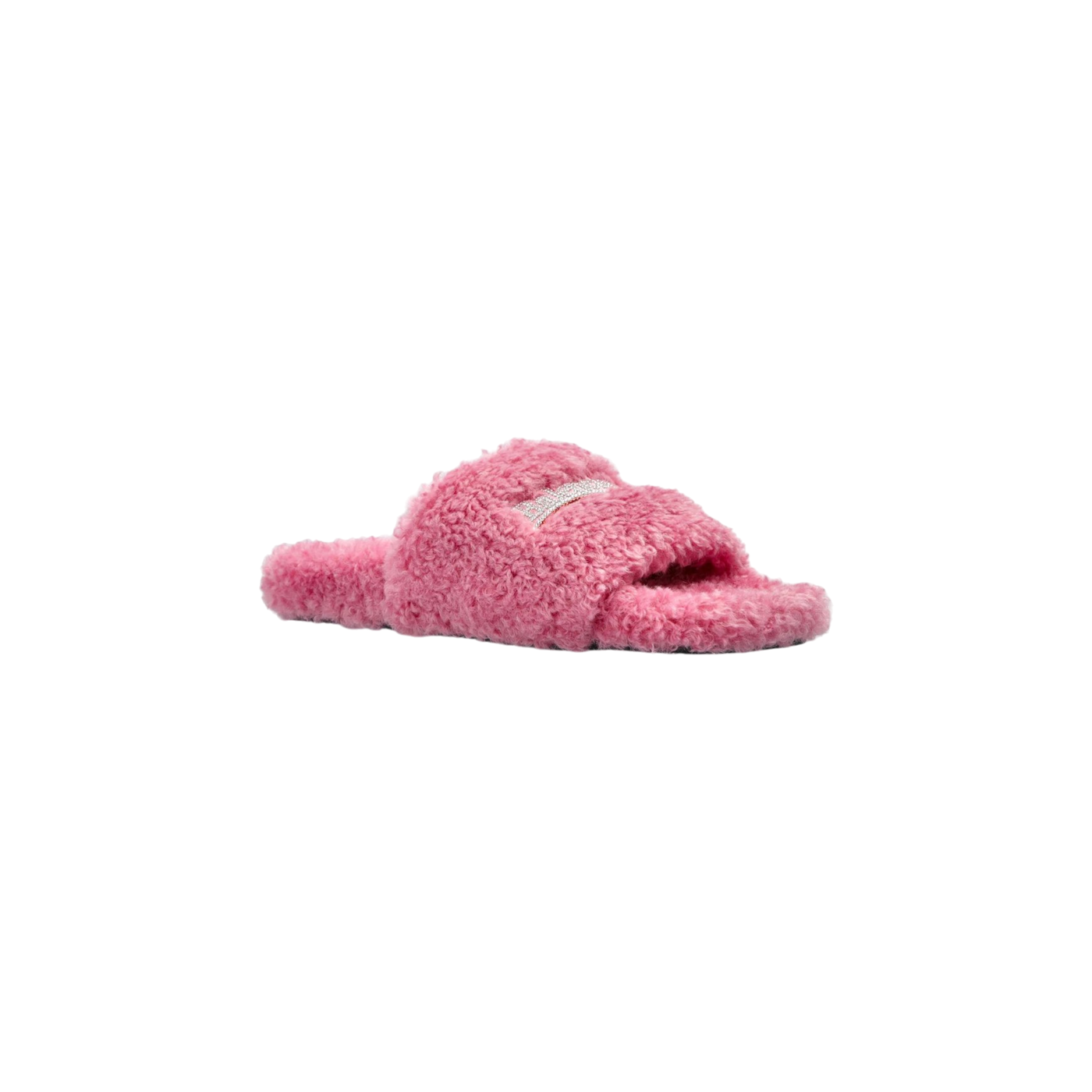 Balenciaga Furry Logo Embroidered Sandals