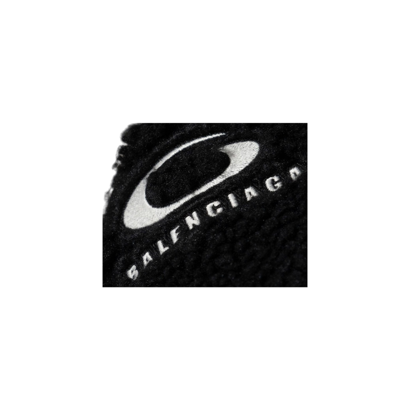 Balenciaga Logo Embroidered Teddy Jacket