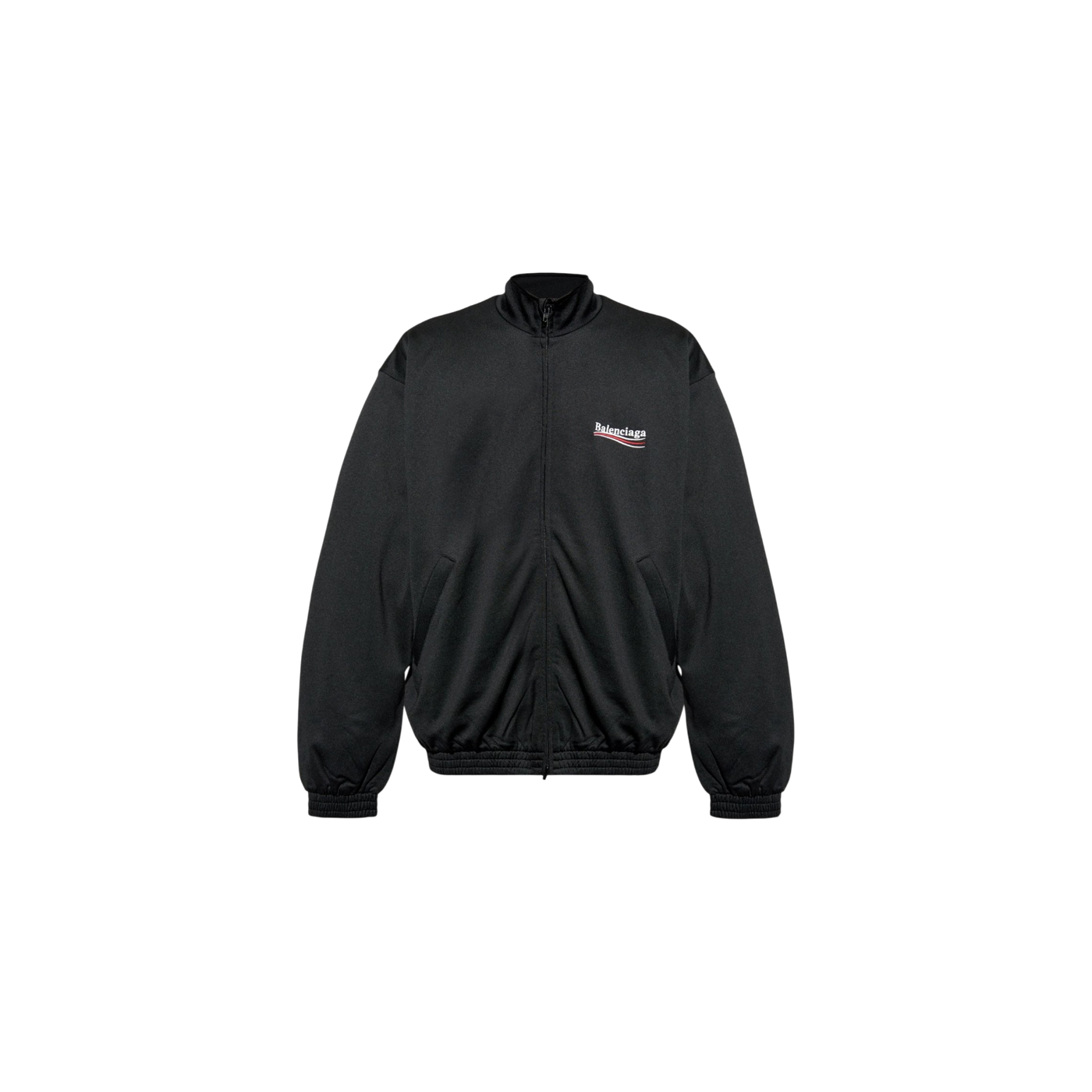 Balenciaga Logo Printed Zip-Up Jacket