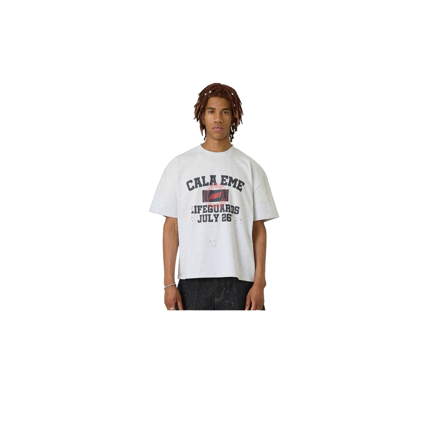Eme Studios Belmont Heather Grey Oversized T-Shirt