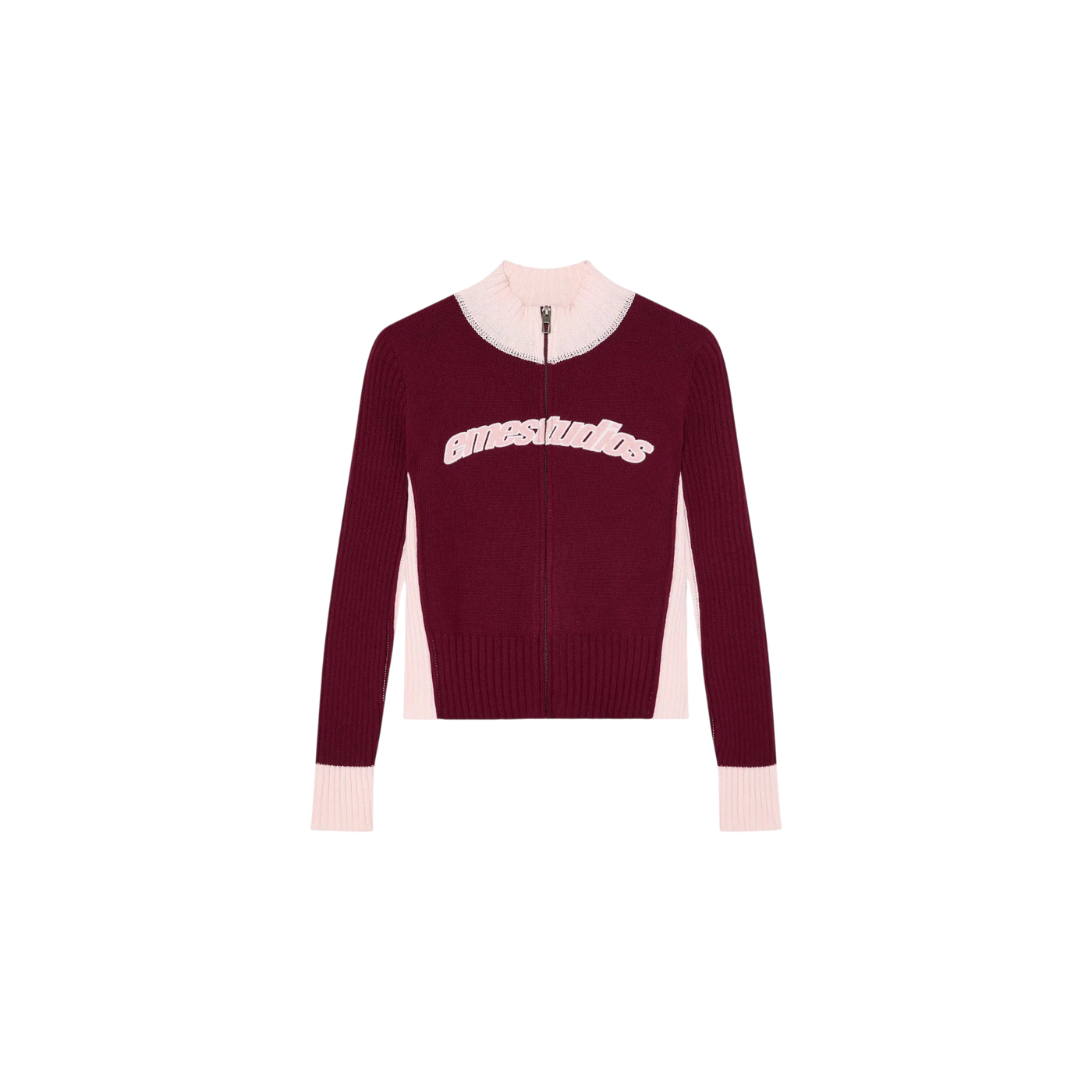 Eme Studios Betty Burgundy Zipper Knit