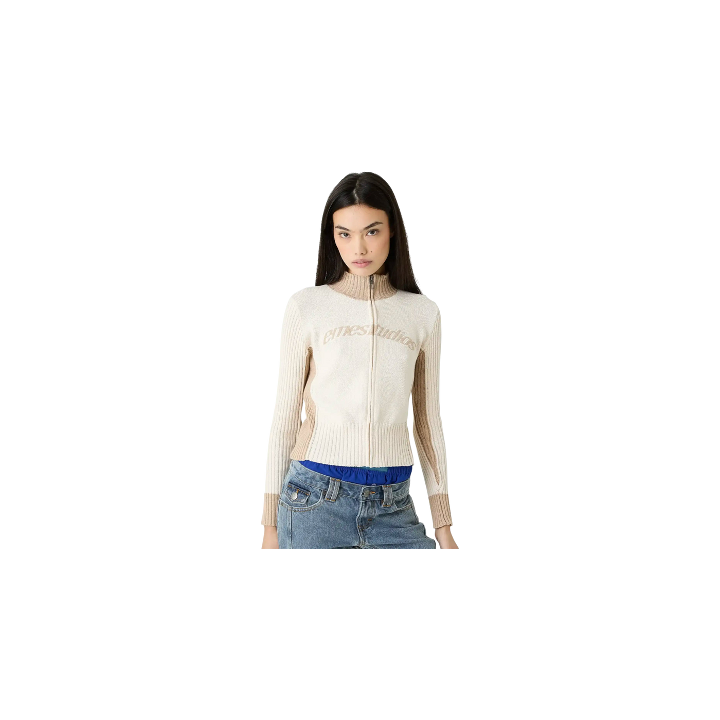 Eme Studios Betty Off Sand Zipper Knit