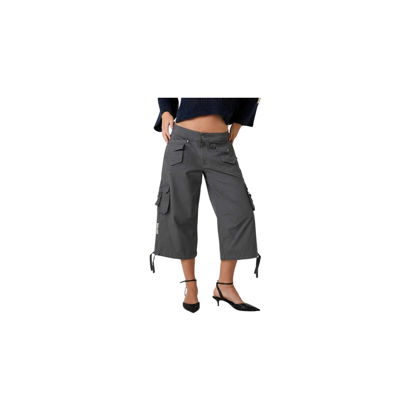 Eme Studios Bitter Grey Capri Pants