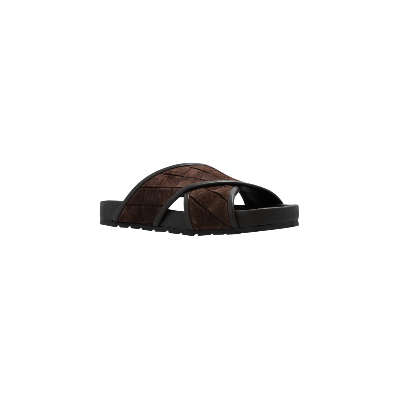 Bottega Veneta Crossover Strap Slip-On Sandals