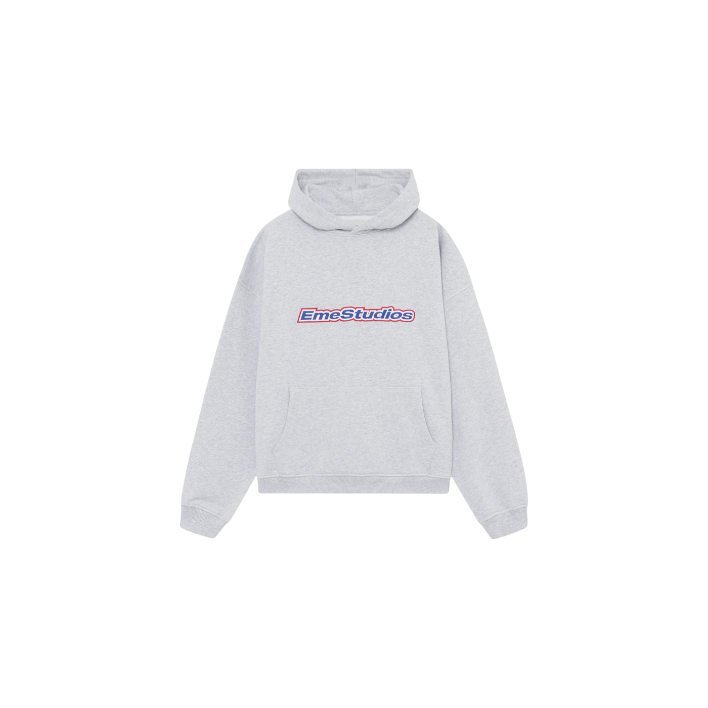 Eme Studios Box Heather Grey Oversized Hoodie