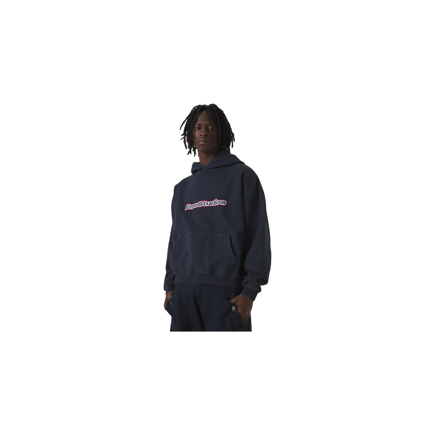 Eme Studios Box Navy Oversized Hoodie