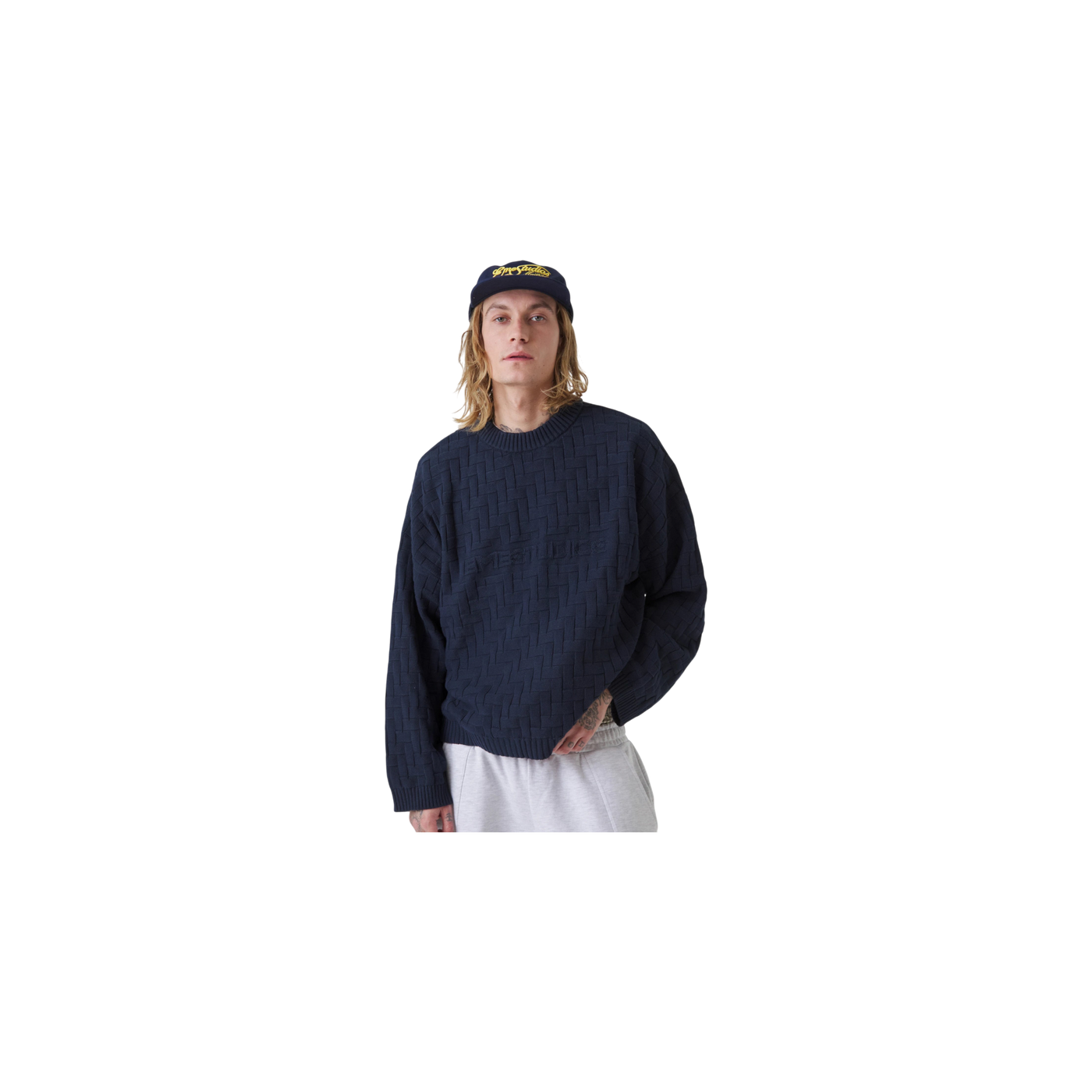 Eme Studios Brick Night Sky Knit Sweater