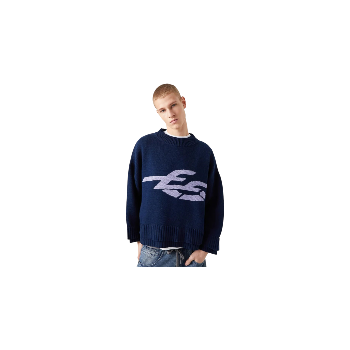 Eme Studios Bryss Navy Knit Sweater