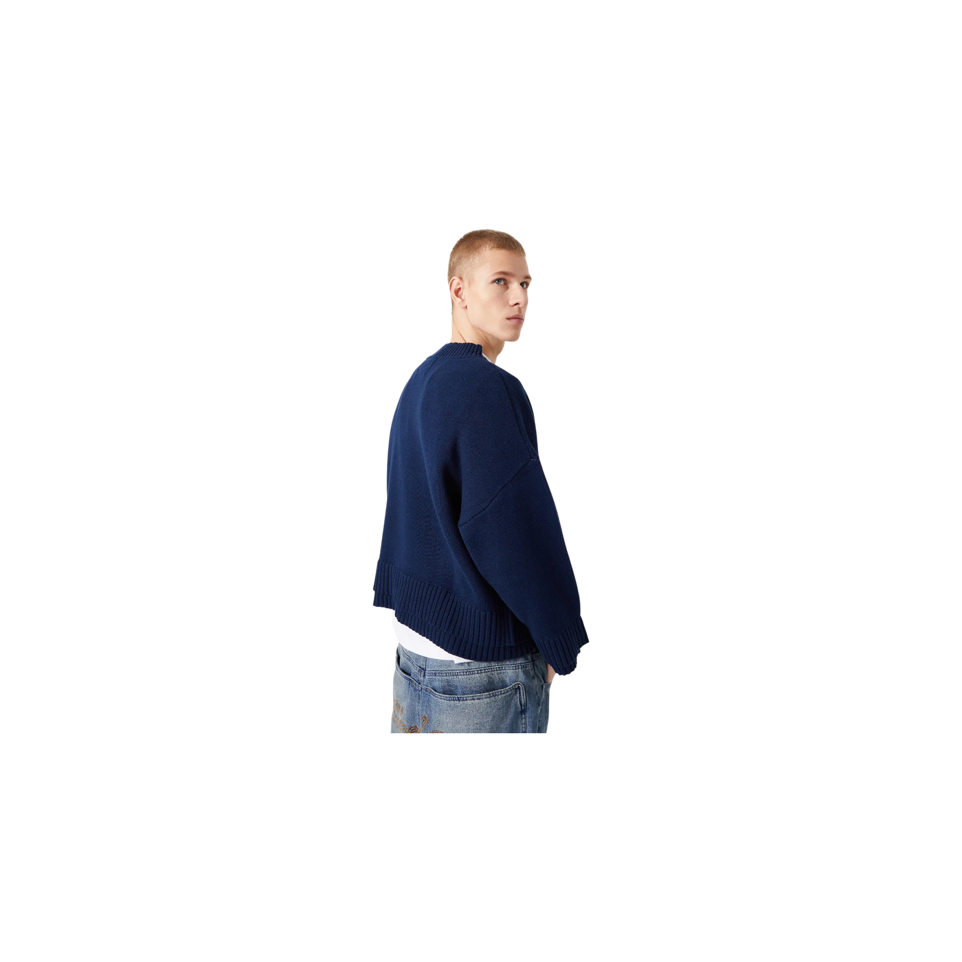 Eme Studios Bryss Navy Knit Sweater