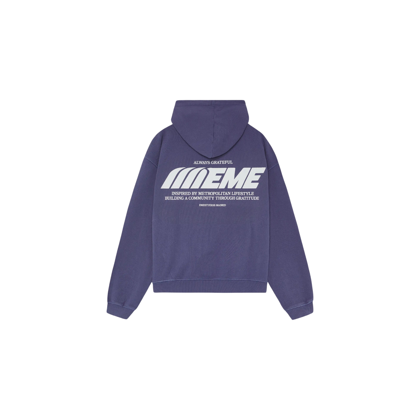Eme Studios Builder Crown Blue Oversized Hoodie