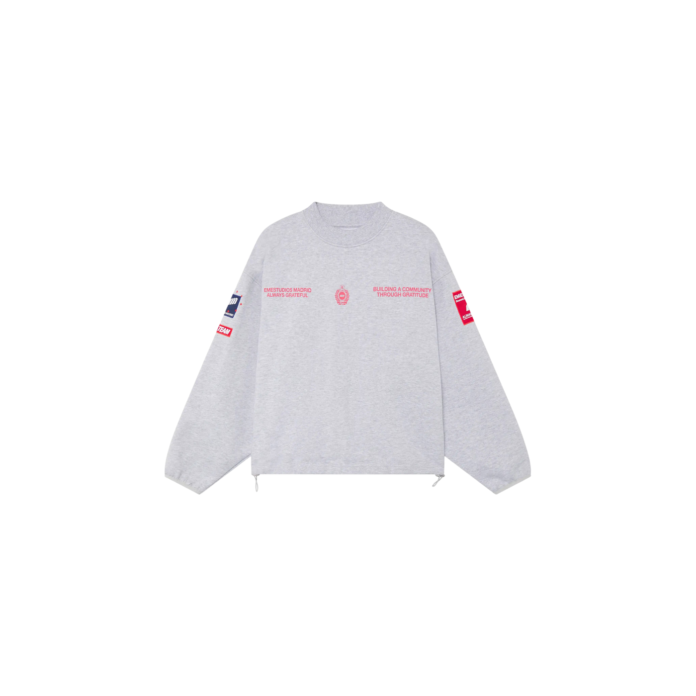 Eme Studios Building Heather Grey Oversized Crewneck