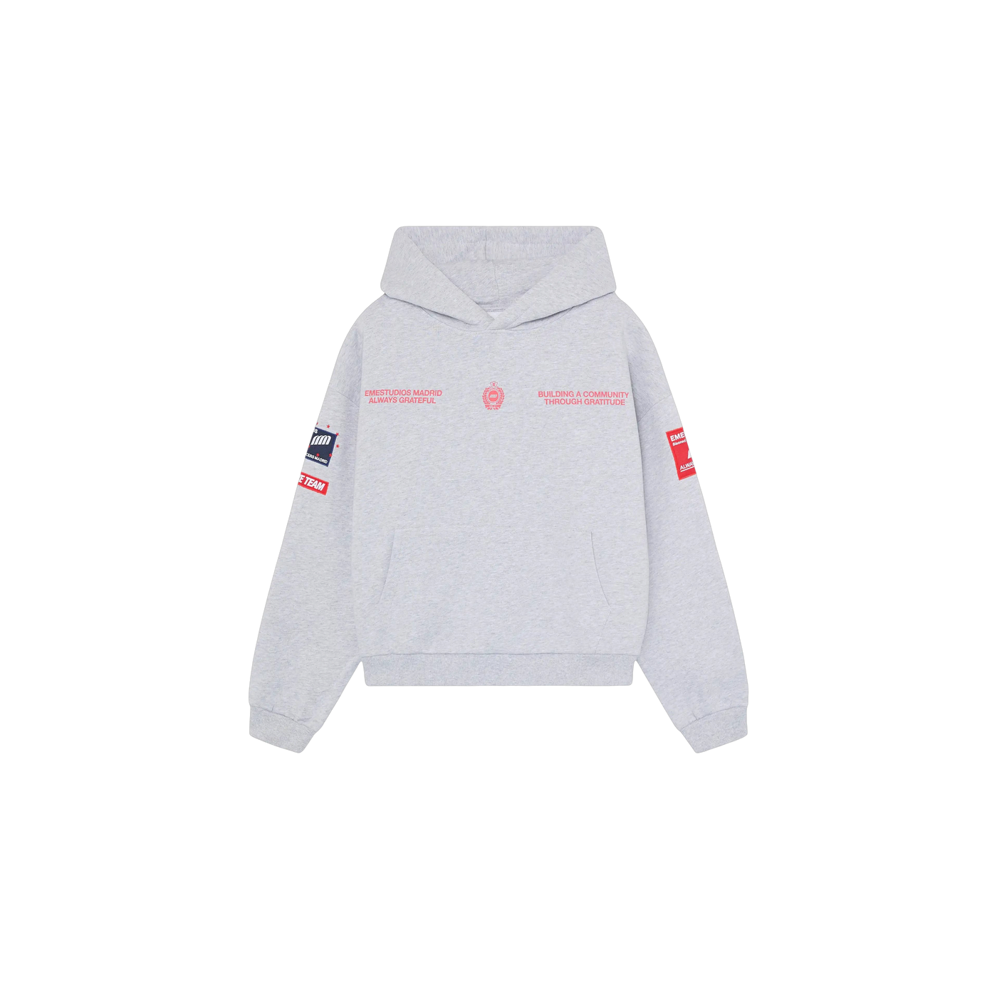 Eme Studios Building Heather Grey Oversized Hoodie