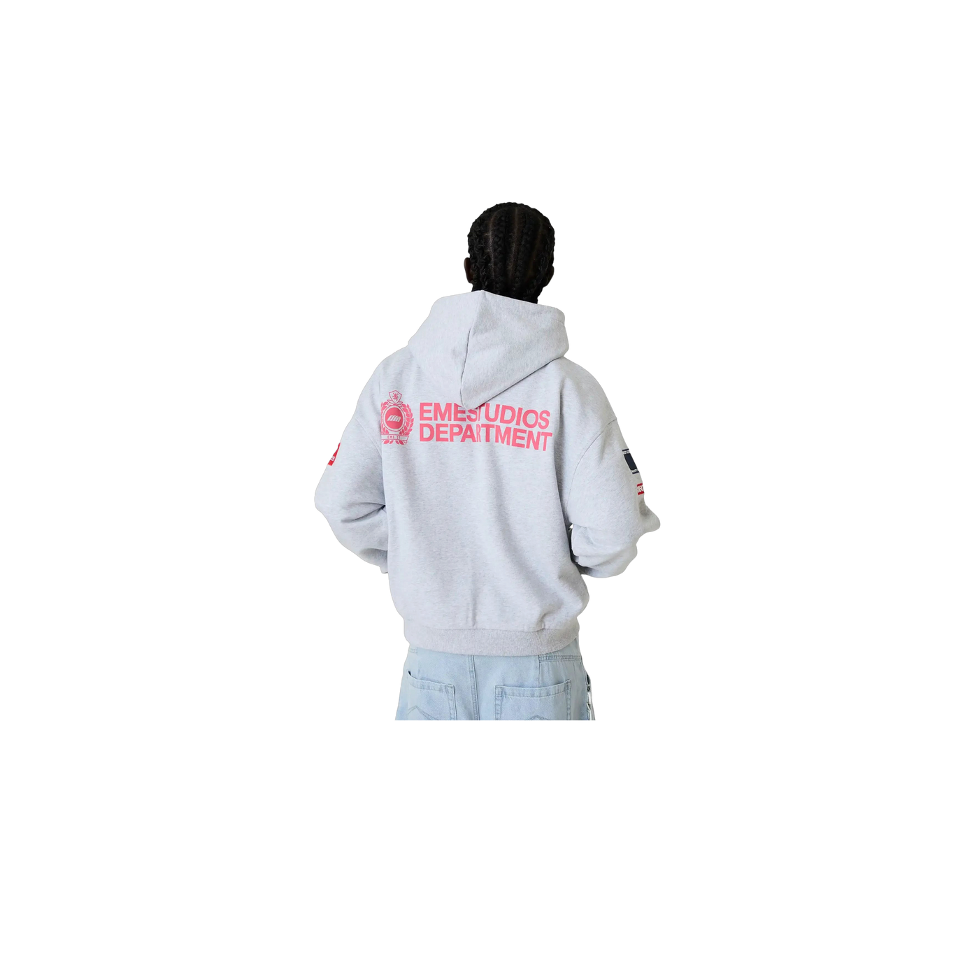 Eme Studios Building Heather Grey Oversized Hoodie