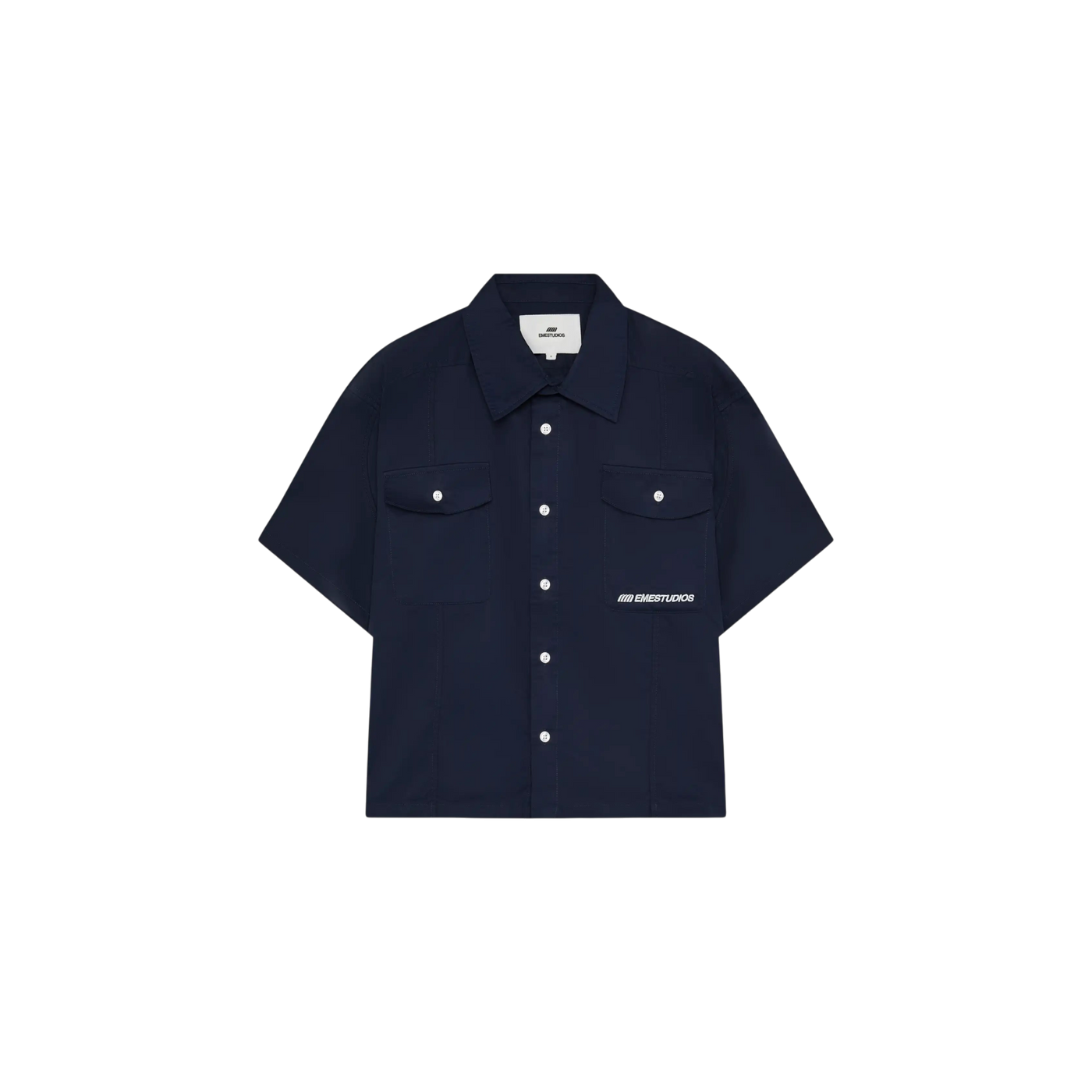 Eme Studios Cabo Navy Short Sleeve Shirt