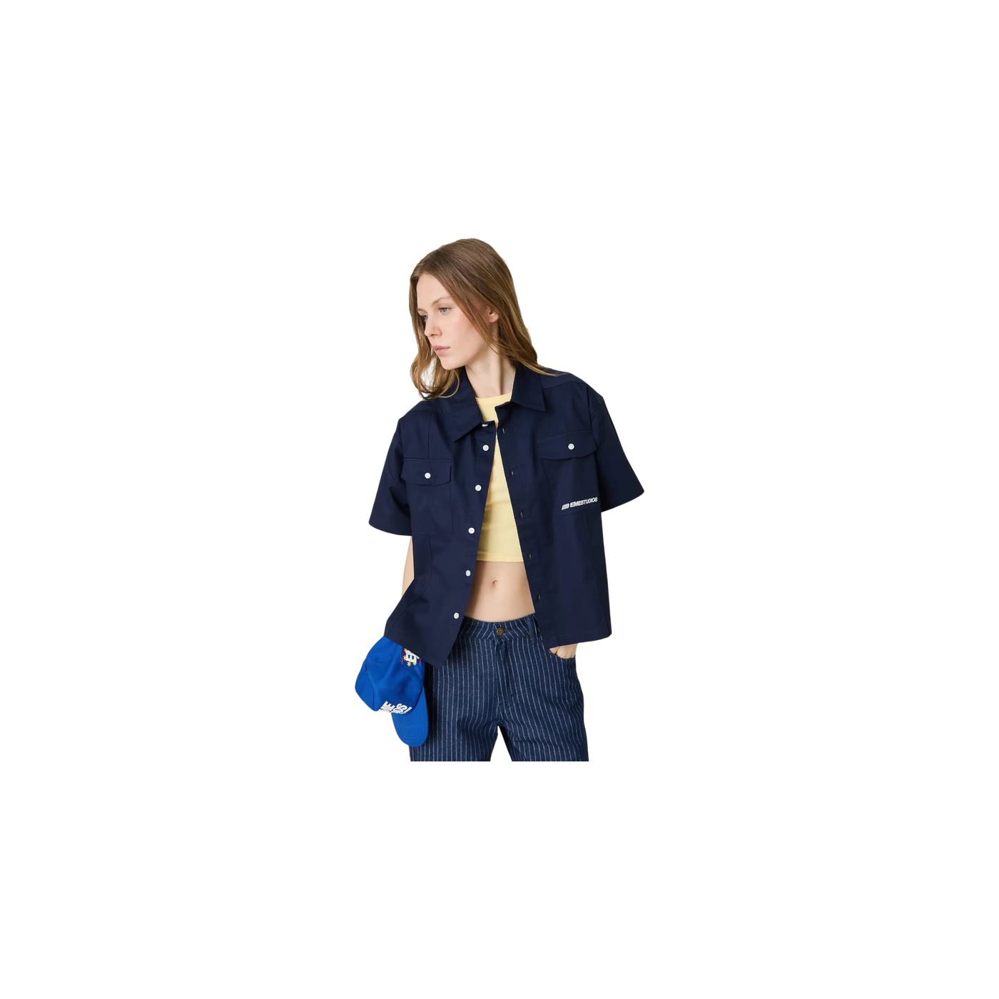 Eme Studios Cabo Navy Short Sleeve Shirt