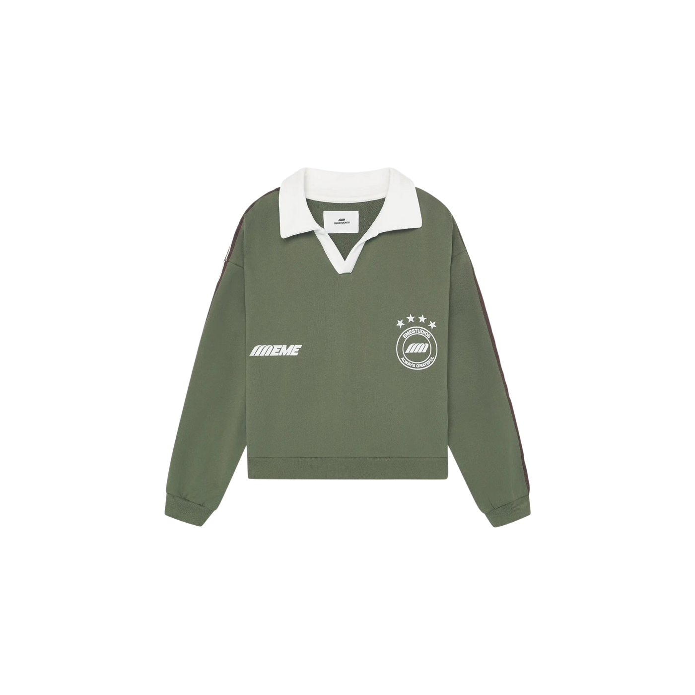 Eme Studios Cane Forest Polo Crewneck