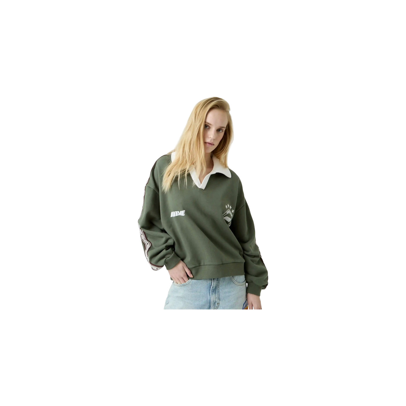 Eme Studios Cane Forest Polo Crewneck