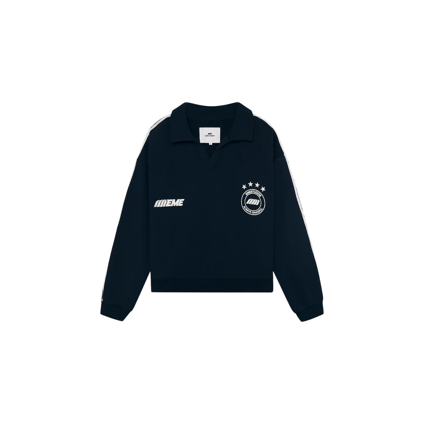 Eme Studios Cane Shadow Polo Crewneck