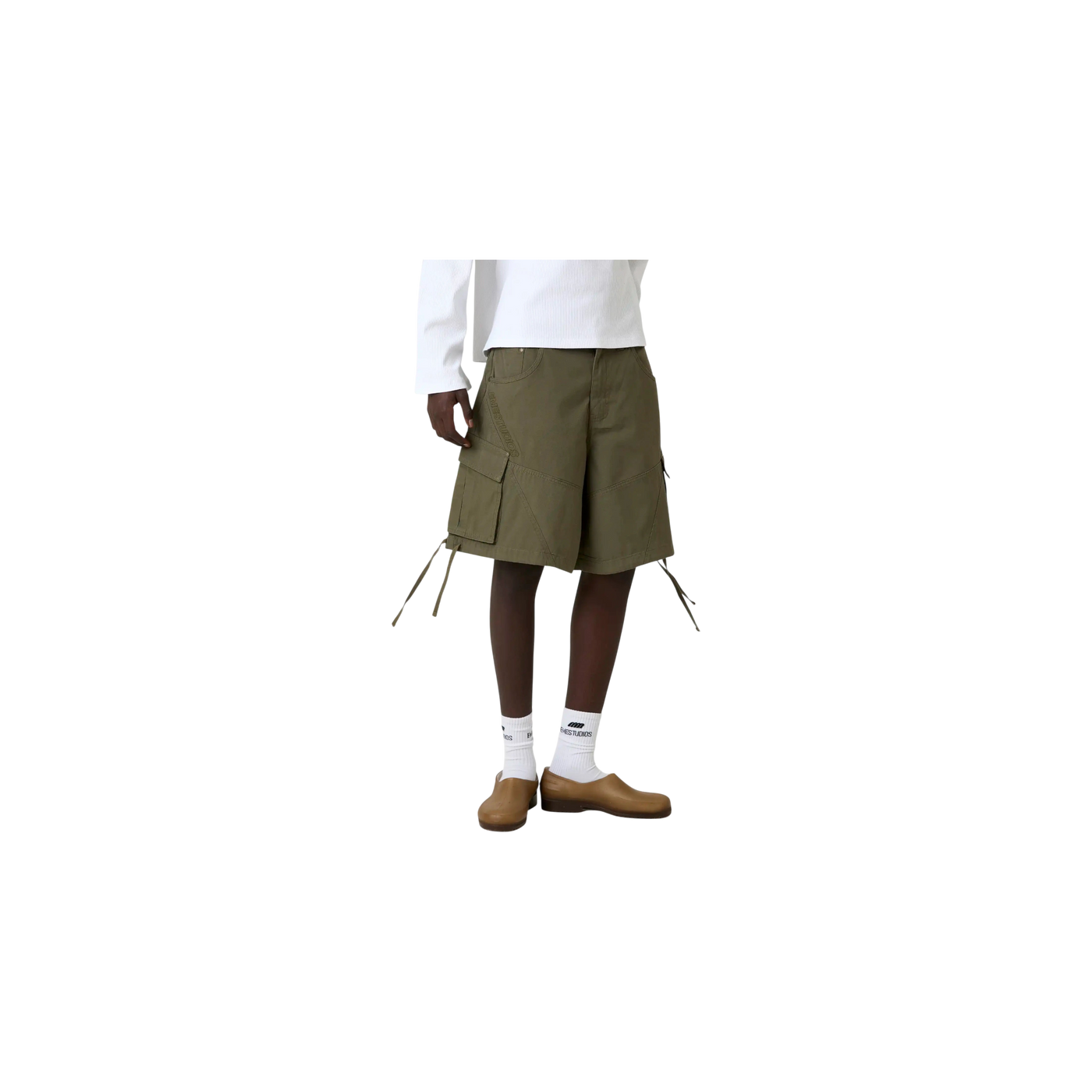 Eme Studios Carrier Olive Cargo Jorts