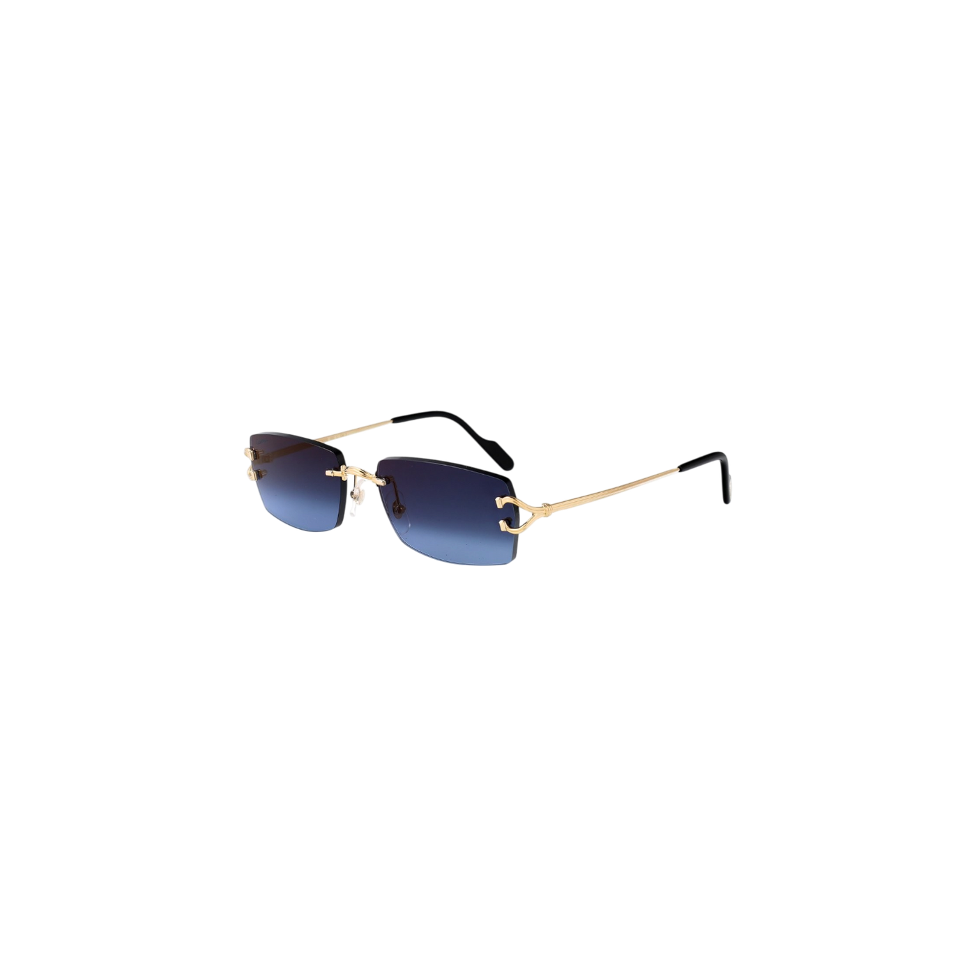 Cartier Rectangle-Rimless Sunglasses