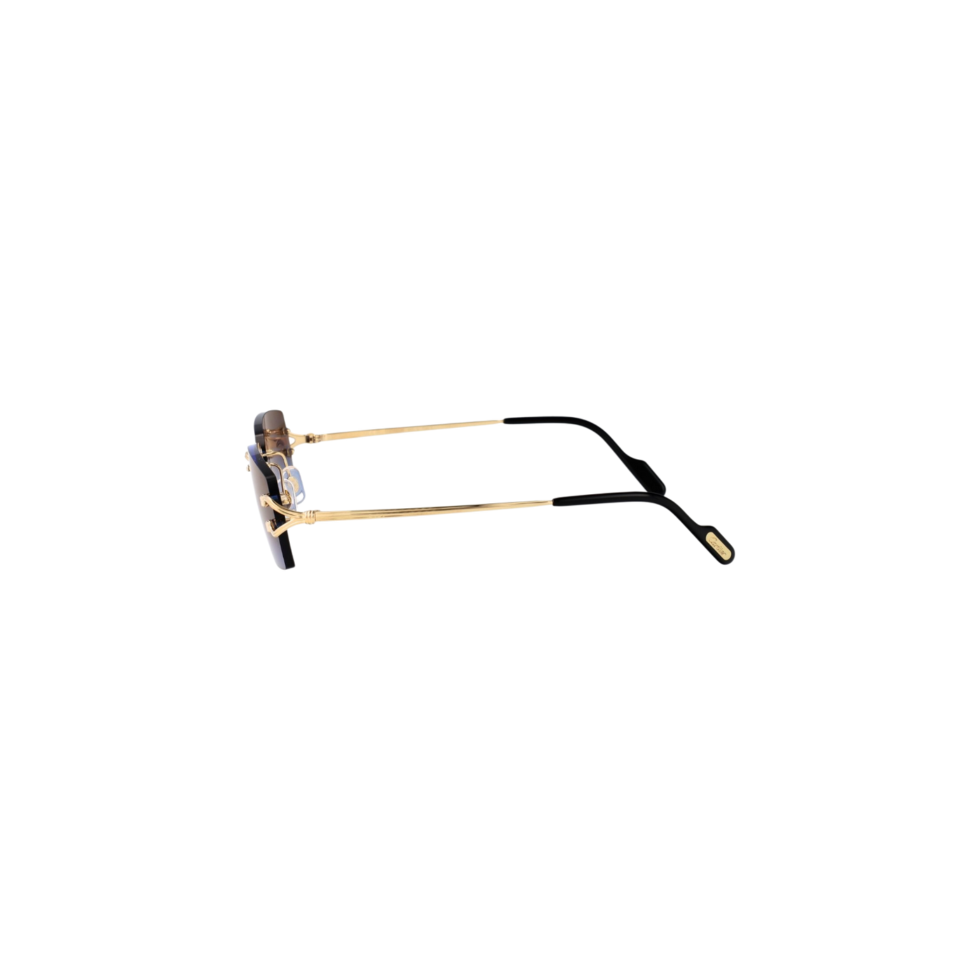Cartier Rectangle-Rimless Sunglasses