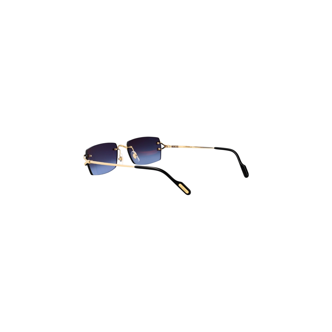 Cartier Rectangle-Rimless Sunglasses