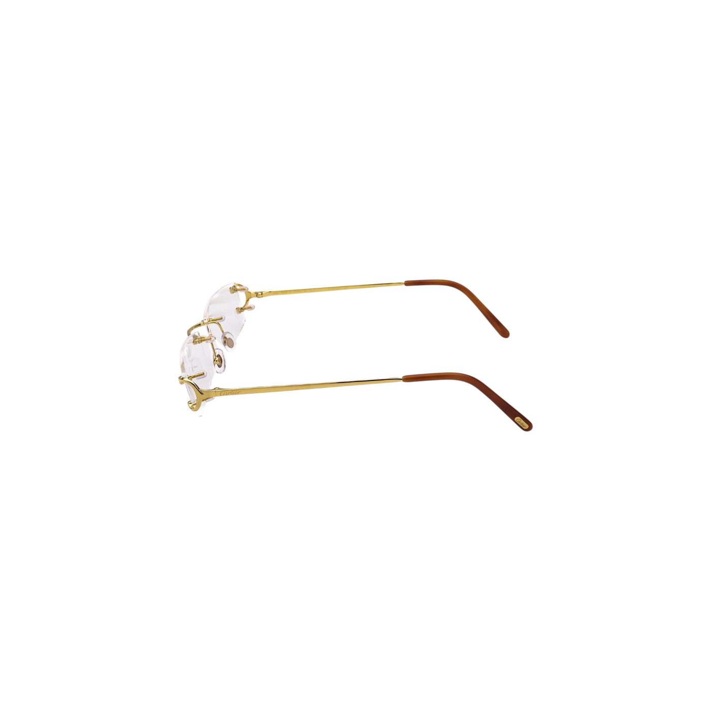Cartier Rimless Rectangular Frame Glasses