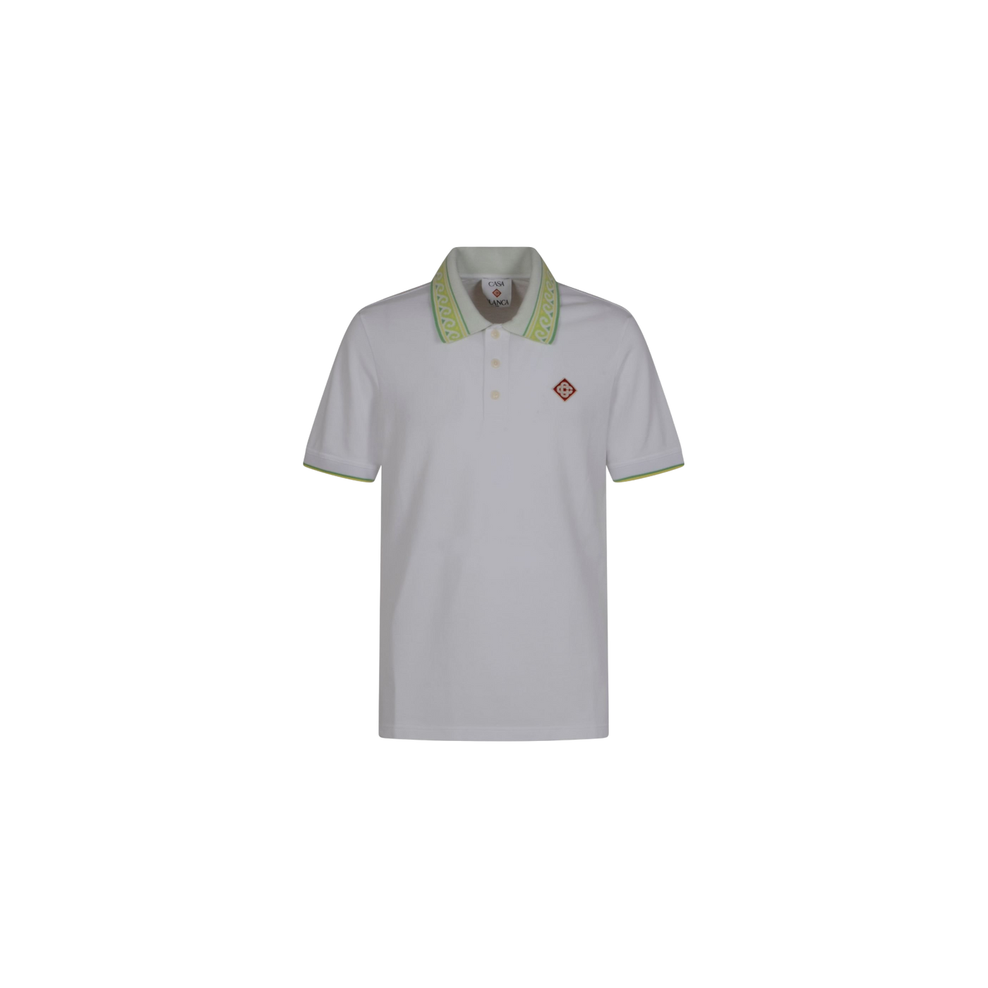 Casablanca Laurel Logo Embroidered Polo Shirt