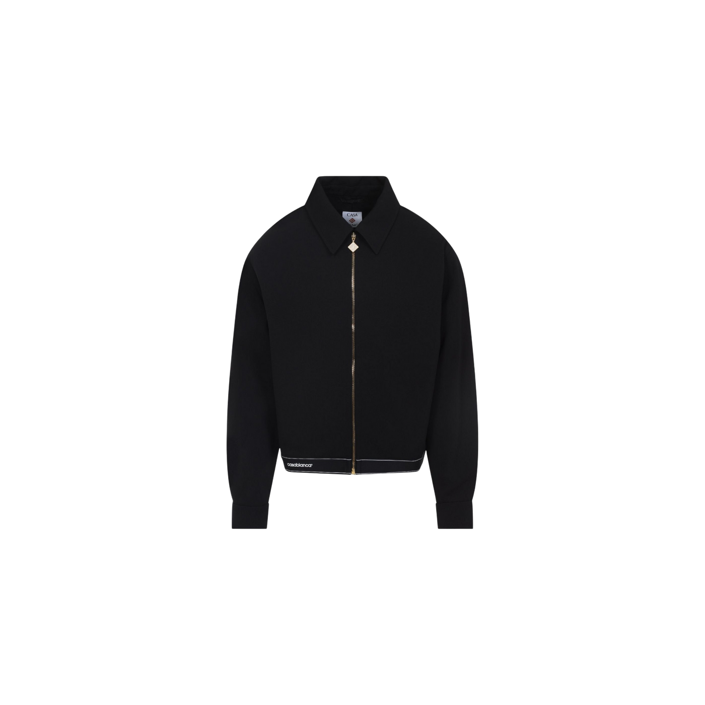 Casablanca Logo Detailed Zip-Up Jacket